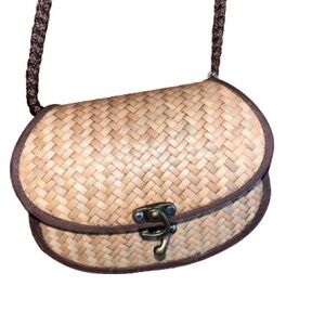 Bamboo Shoulder Bag - Boho String Bag